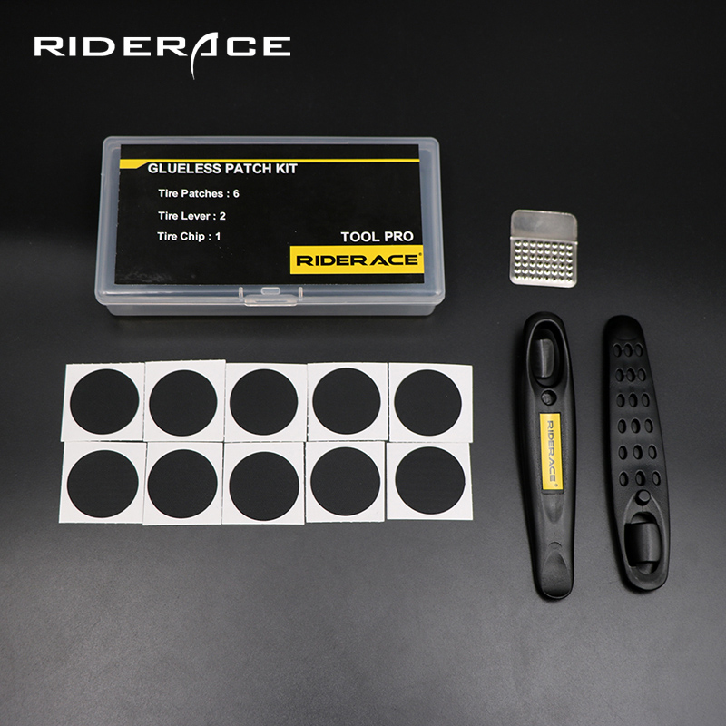 Bike Tube Repair Kit - Bicycle Glueless Chip Patches Kit Tyre