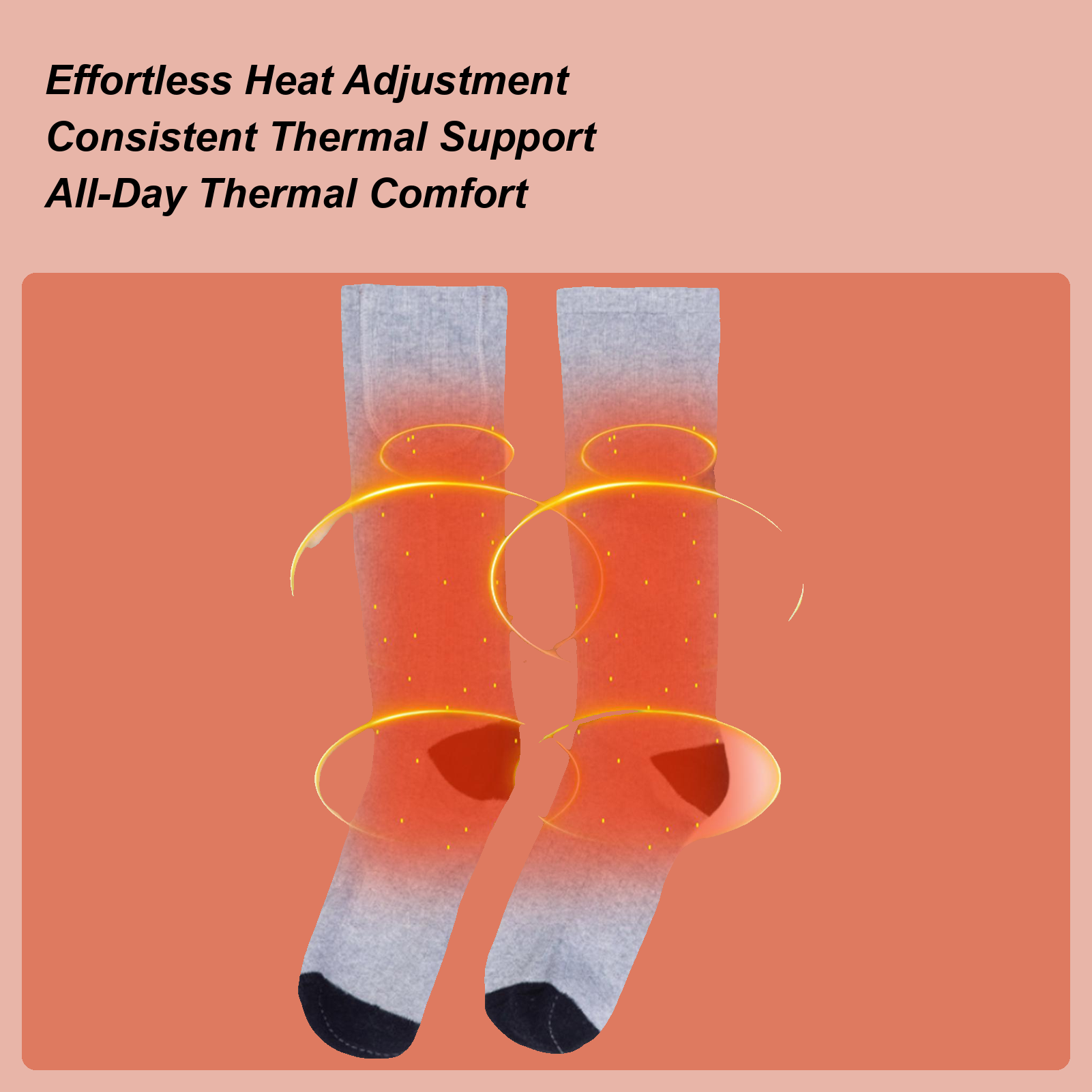 Cycling Gear In Winter - Heated Socks 3 Heat Levels Winter