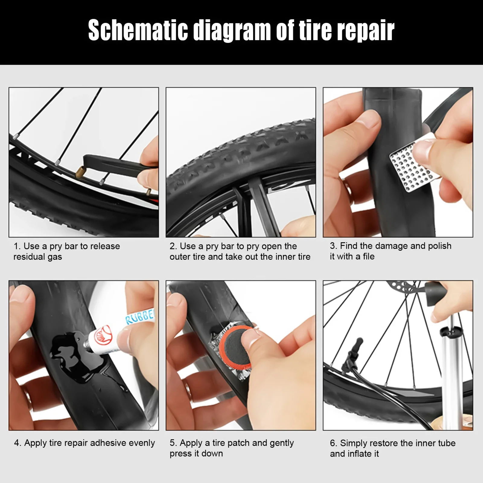 2026-Bike Tire Repair Kit Conv - Bike Tube Repair Kit recensie en prijs