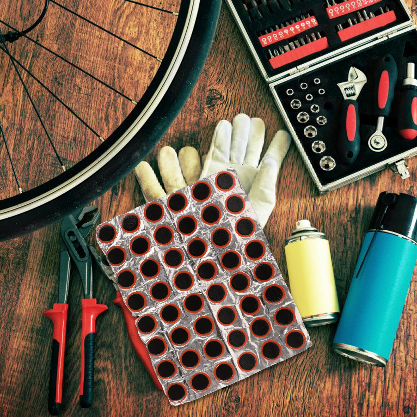 48Pcs Inner Tube Patch Kit Bik - Bike Tube Repair Kit recensie en prijs