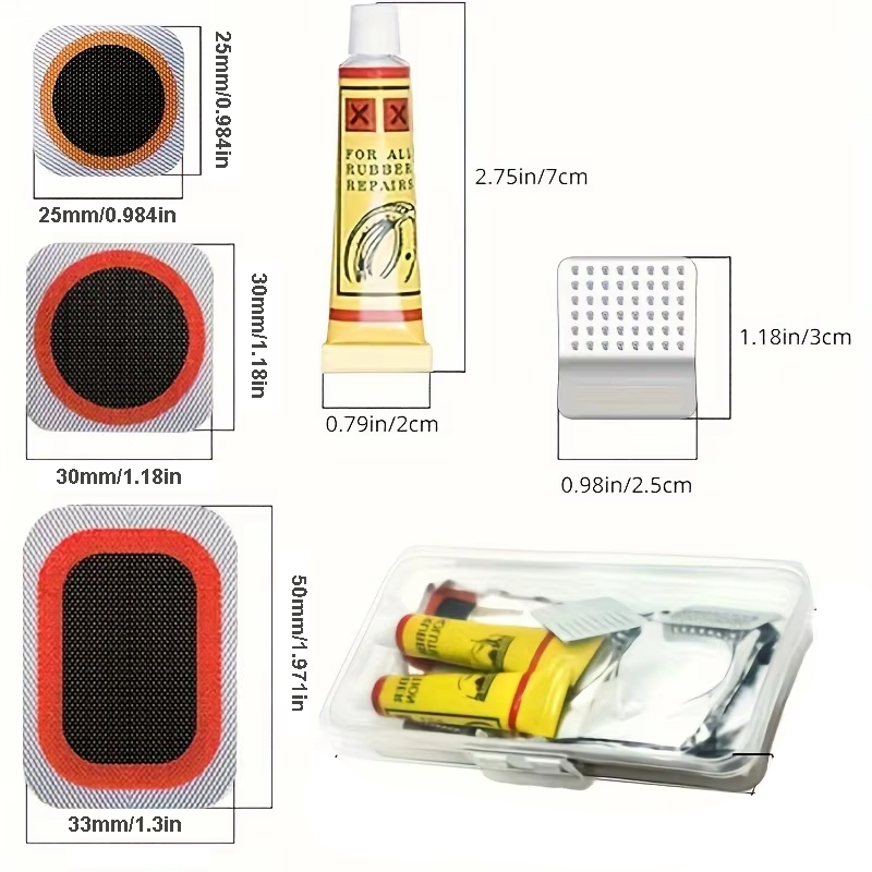 39pcs Bike Tire Repair Kit - B - Bike Tube Repair Kit recensie en prijs