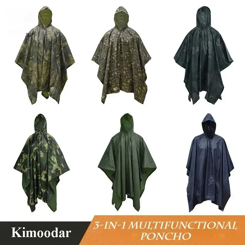 Tactical Camouflage Rain Ponch - Cycling Gear In Winter recensie en prijs