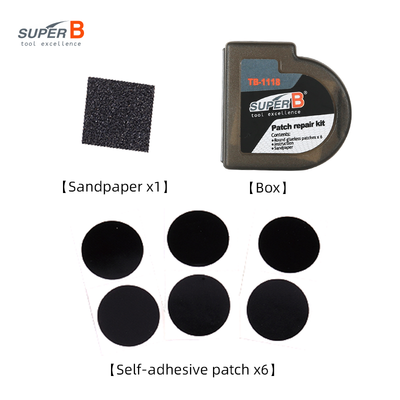 Super B TB-1118 6pcs Bicycle R - Bike Tube Repair Kit recensie en prijs