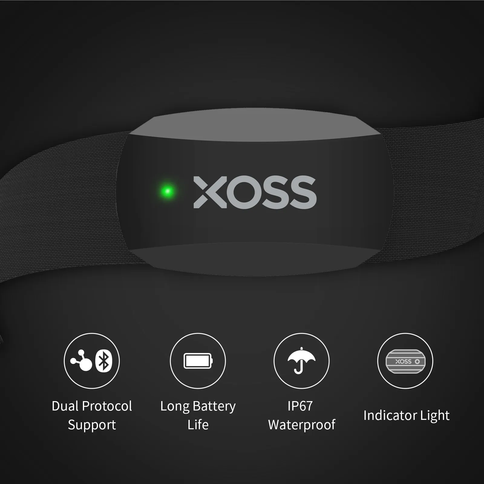 XOSS X2 Chest Strap Heart Rate - Cycling Heart Rate Monitor recensie en prijs