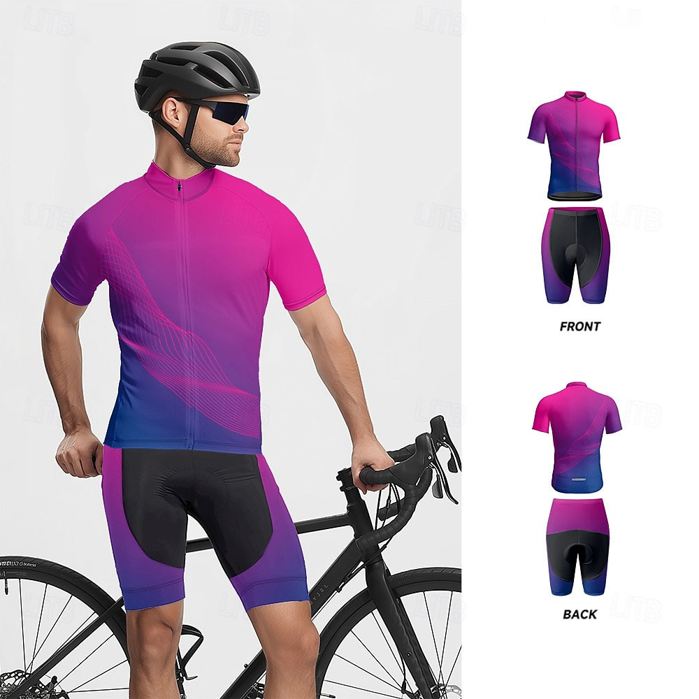 Men Short Sleeve Cycling Jerse - Triathlon Cycling Kit recensie en prijs